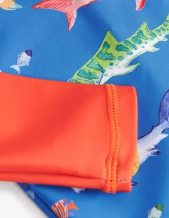 FatFace Three Piece Shark Swim Set Blue Best