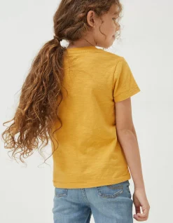 FatFace Three-Pack Short Sleeve T-Shirts Golden Yellow Sale