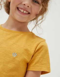 FatFace Three-Pack Short Sleeve T-Shirts Golden Yellow Sale