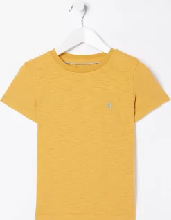 FatFace Three-Pack Short Sleeve T-Shirts Golden Yellow Sale