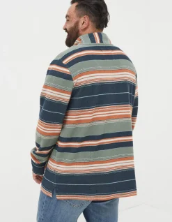 FatFace Trescowe Half Neck Sweatshirt Green Haze