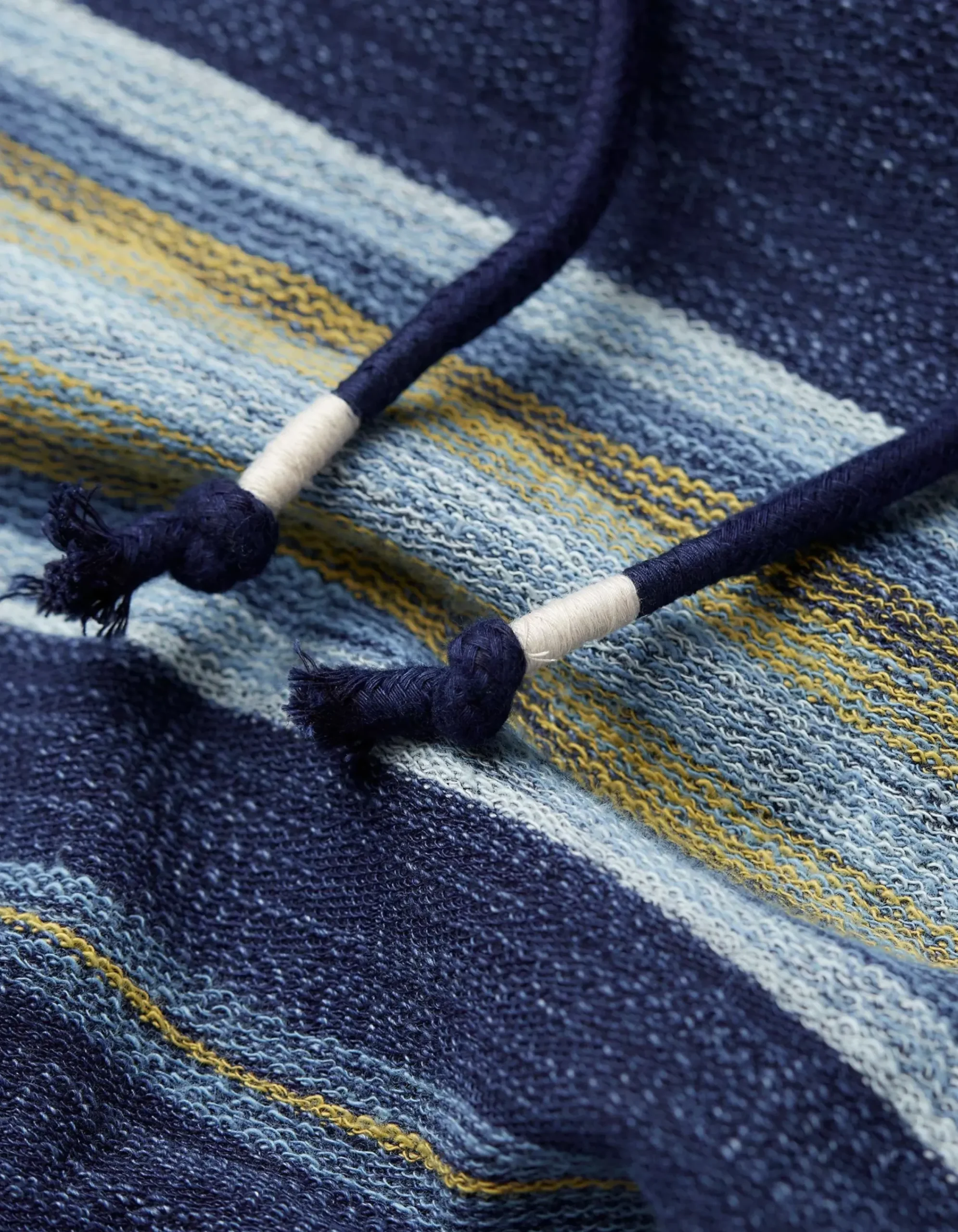 FatFace Trescowe Indigo Stripe Hoodie Indigo Blue