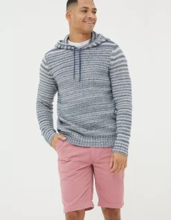 FatFace Trescowe Knitted Hoodie Blue Best