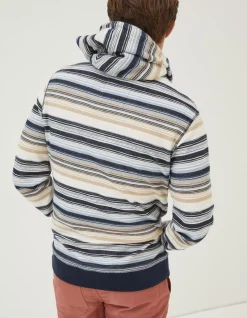 FatFace Trescowe Overhead Hoodie Off White New