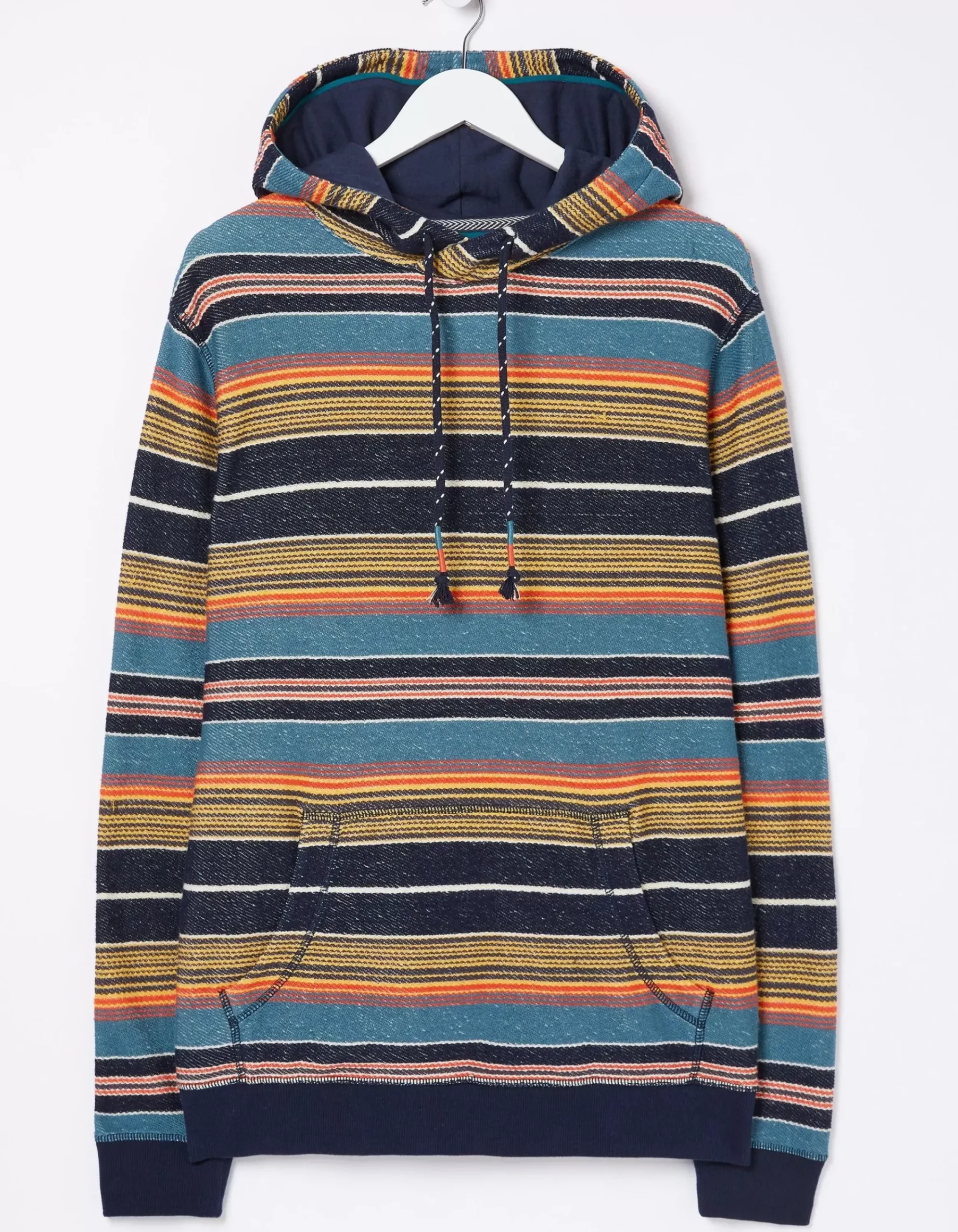 FatFace Trescowe Overhead Hoodie Blue Discount