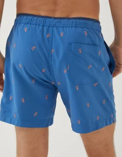 FatFace Trevose Lobster Swim Shorts Cobalt Blue Sale