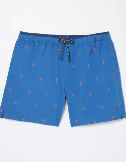 FatFace Trevose Lobster Swim Shorts Cobalt Blue Sale