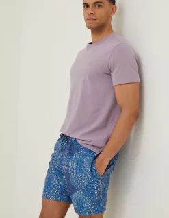 FatFace Trevose Patchwork Swim Shorts Navy Discount
