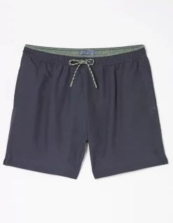 FatFace Trevose Plain Swim Shorts Navy Discount