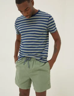 FatFace Trevose Plain Swim Shorts Green New