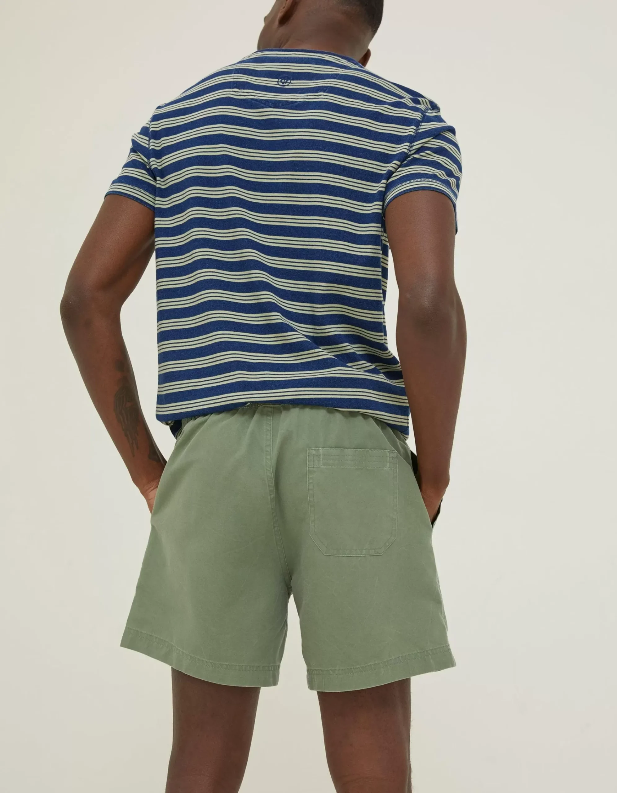 FatFace Trevose Plain Swim Shorts Green New