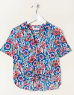 FatFace Tropical Print Shirt Multi Colour Online
