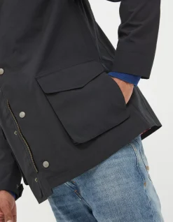 FatFace Truro Waterproof Jacket Black Best