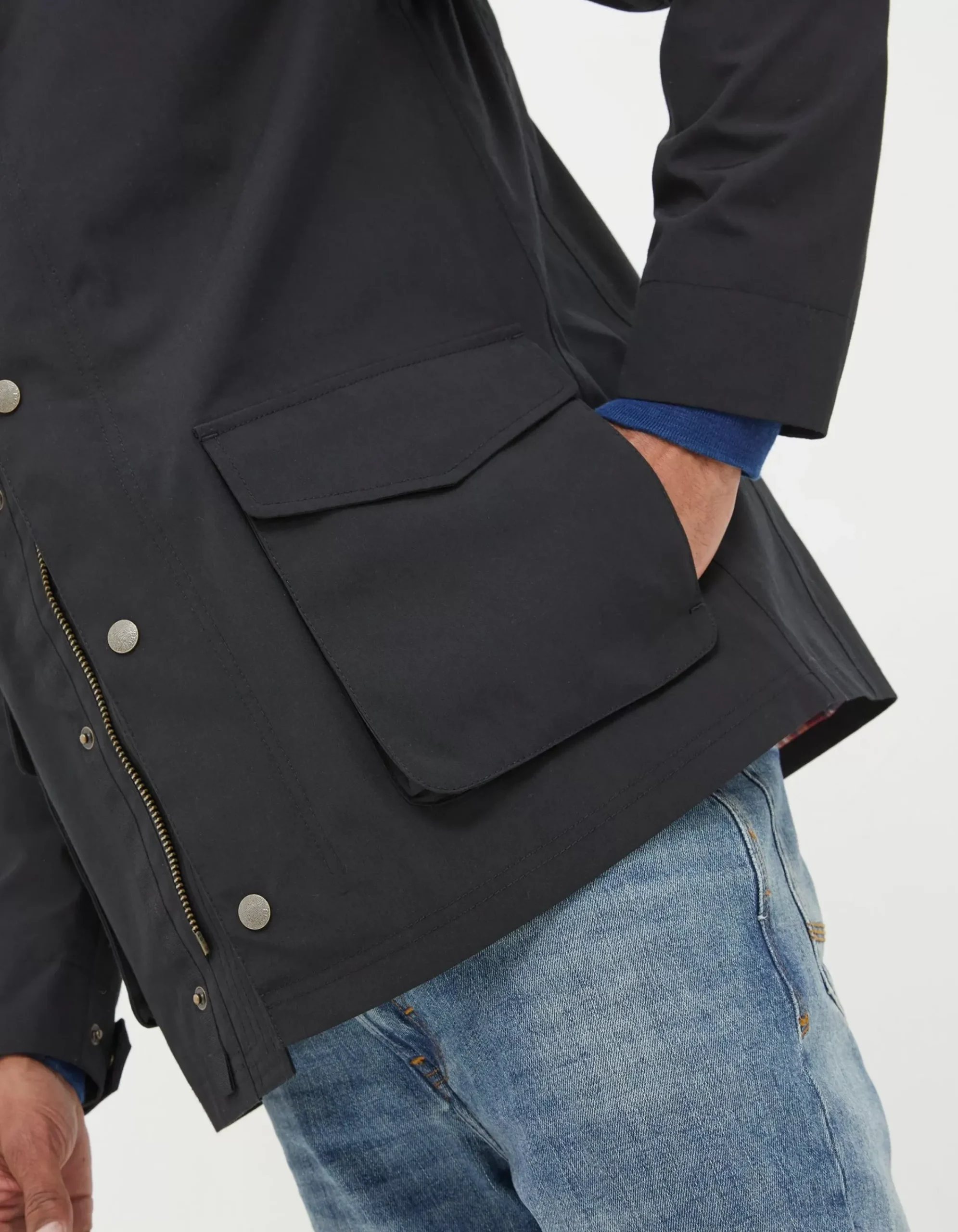 FatFace Truro Waterproof Jacket Black Best