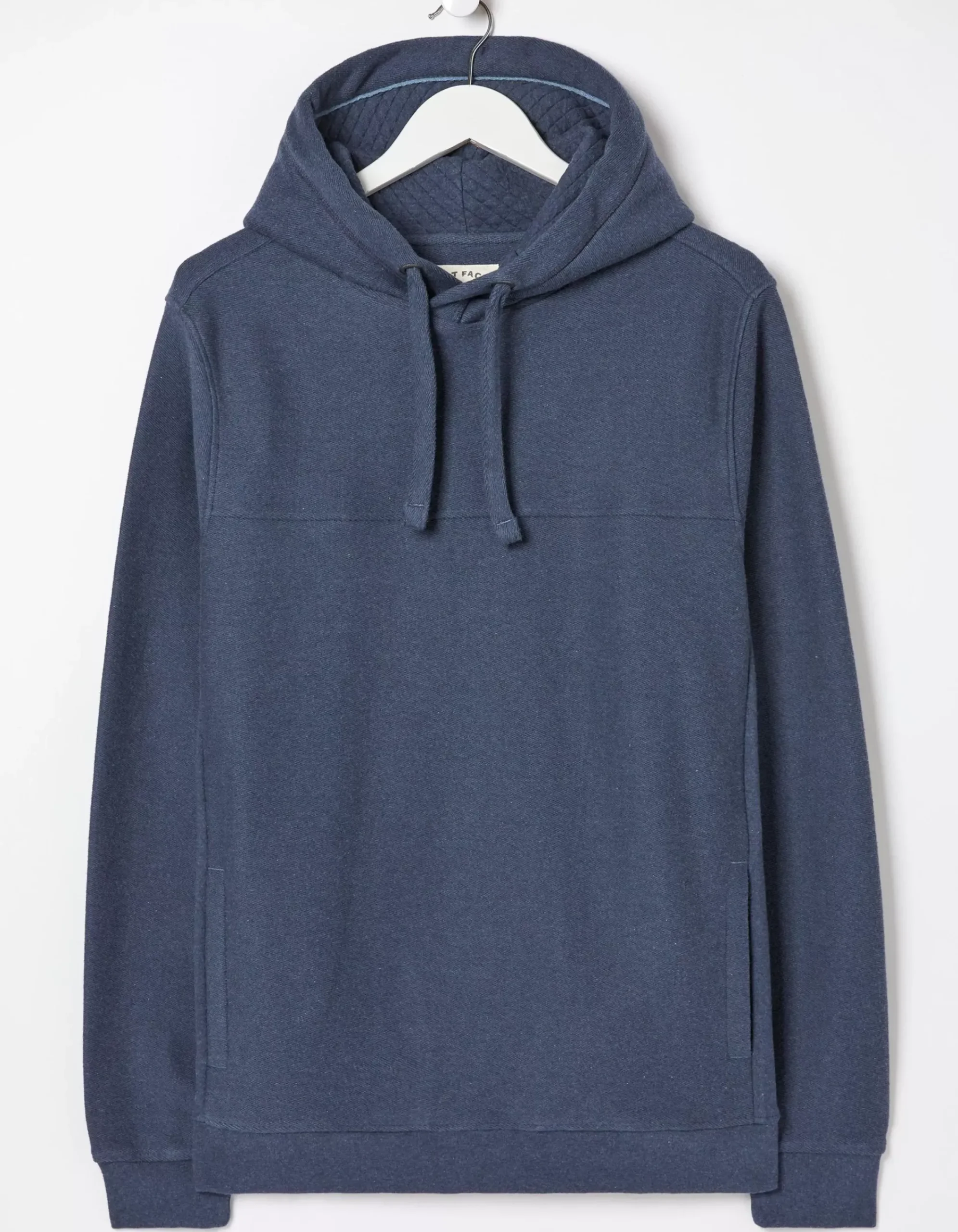 FatFace Twill Textured Hoodie Navy Clearance