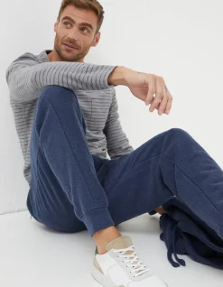 FatFace Twill Textured Joggers Navy Clearance