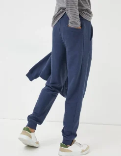FatFace Twill Textured Joggers Navy Clearance