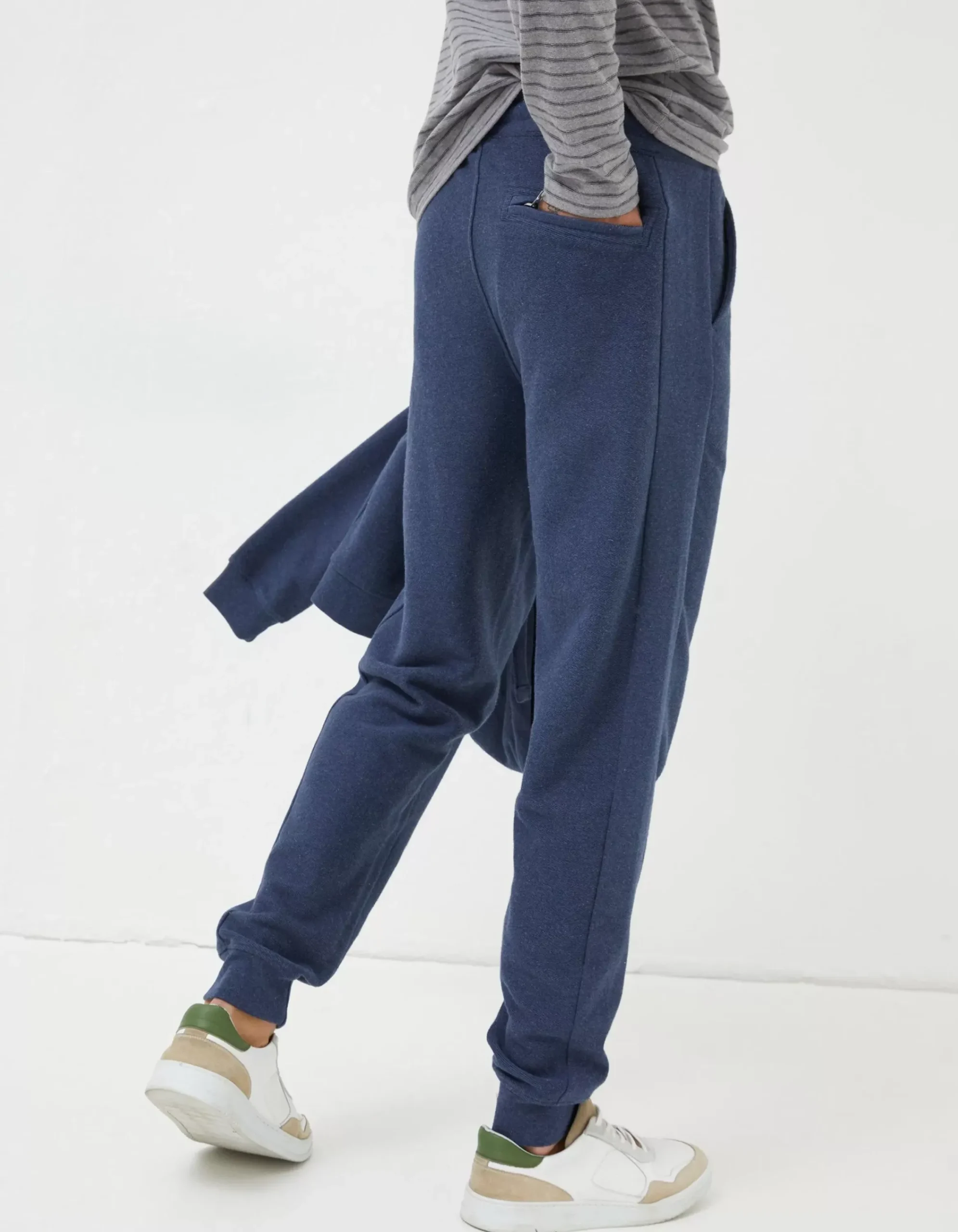 FatFace Twill Textured Joggers Navy Clearance