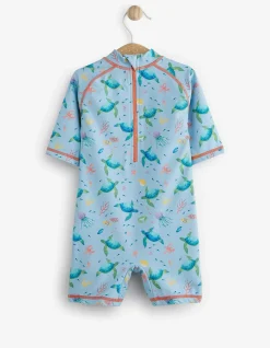 FatFace Under The Sea Sunsafe Swimsuit Set Blue Sale