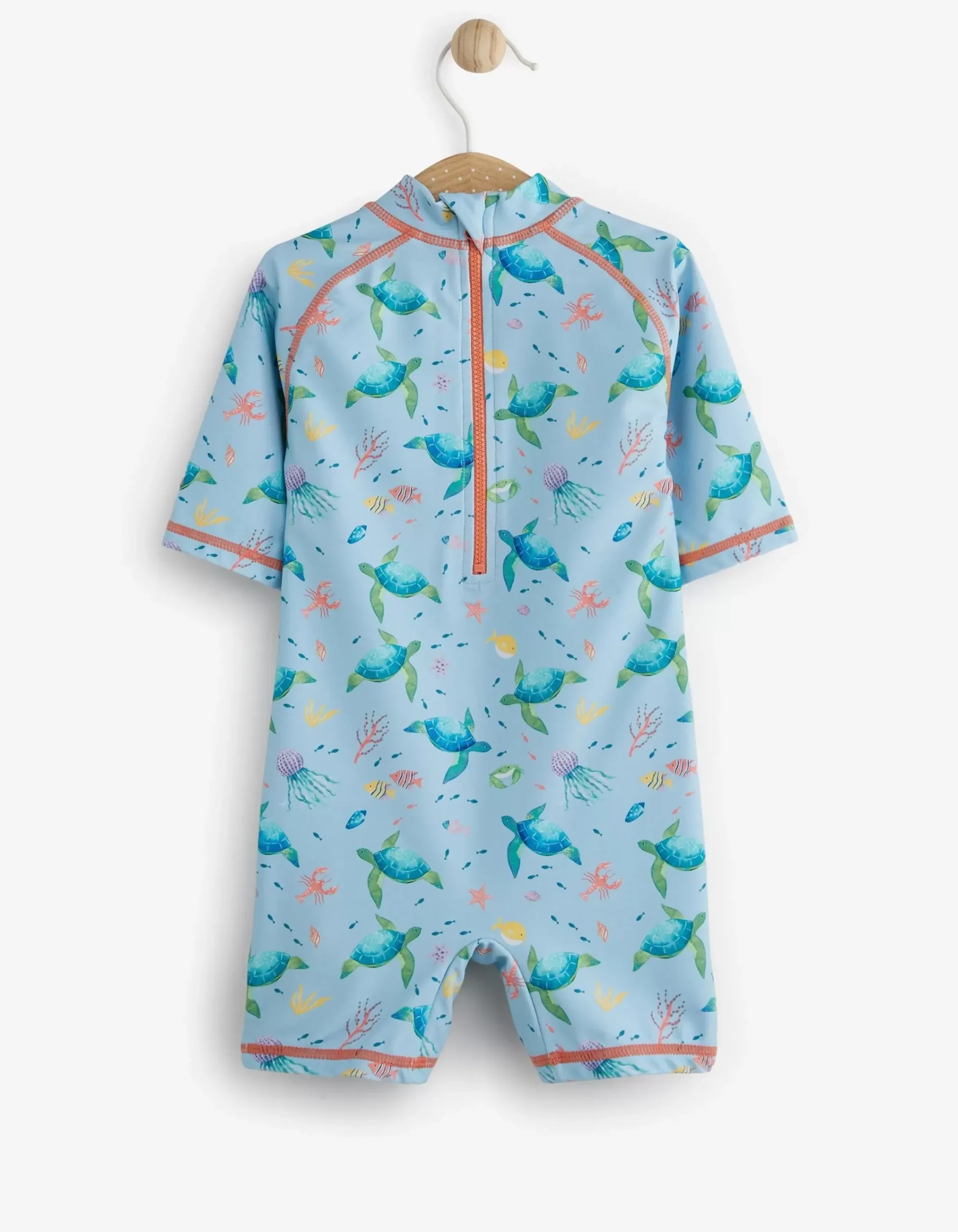 FatFace Under The Sea Sunsafe Swimsuit Set Blue Sale