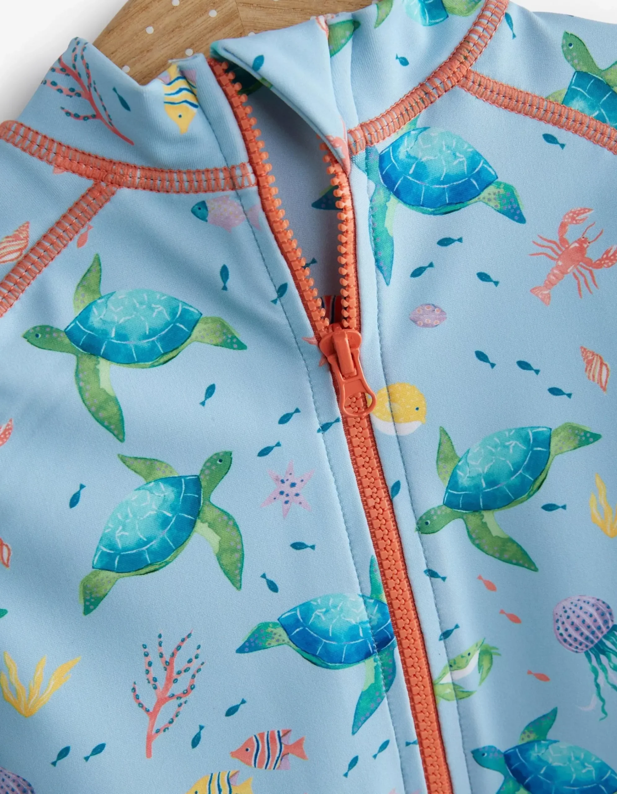 FatFace Under The Sea Sunsafe Swimsuit Set Blue Sale
