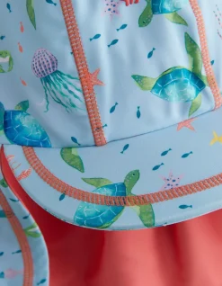 FatFace Under The Sea Sunsafe Swimsuit Set Blue Sale