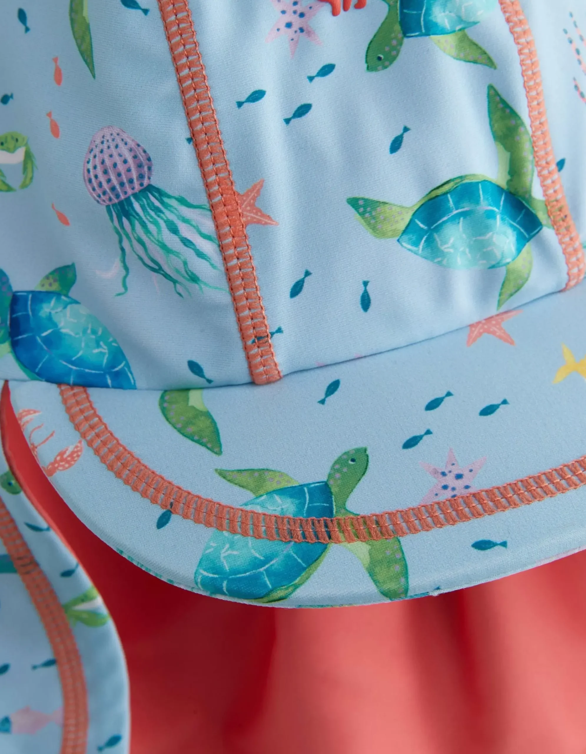FatFace Under The Sea Sunsafe Swimsuit Set Blue Sale