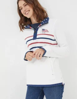 FatFace Usa Airlie Sweatshirt Ecru Sale