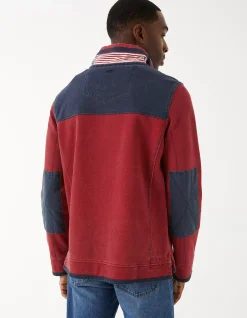 FatFace Usa Airlie Yoke Sweatshirt Red Clearance