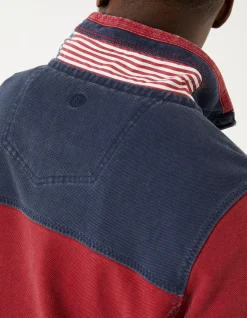 FatFace Usa Airlie Yoke Sweatshirt Red Clearance