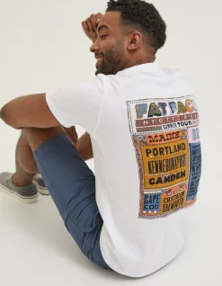 FatFace Usa Festival T-Shirt White Online