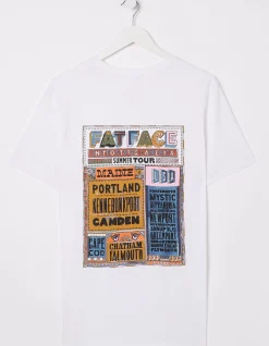 FatFace Usa Festival T-Shirt White Online