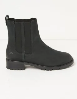 FatFace Verity High Ankle Chelsea Boot Black Discount
