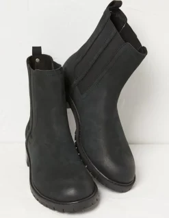 FatFace Verity High Ankle Chelsea Boot Black Discount