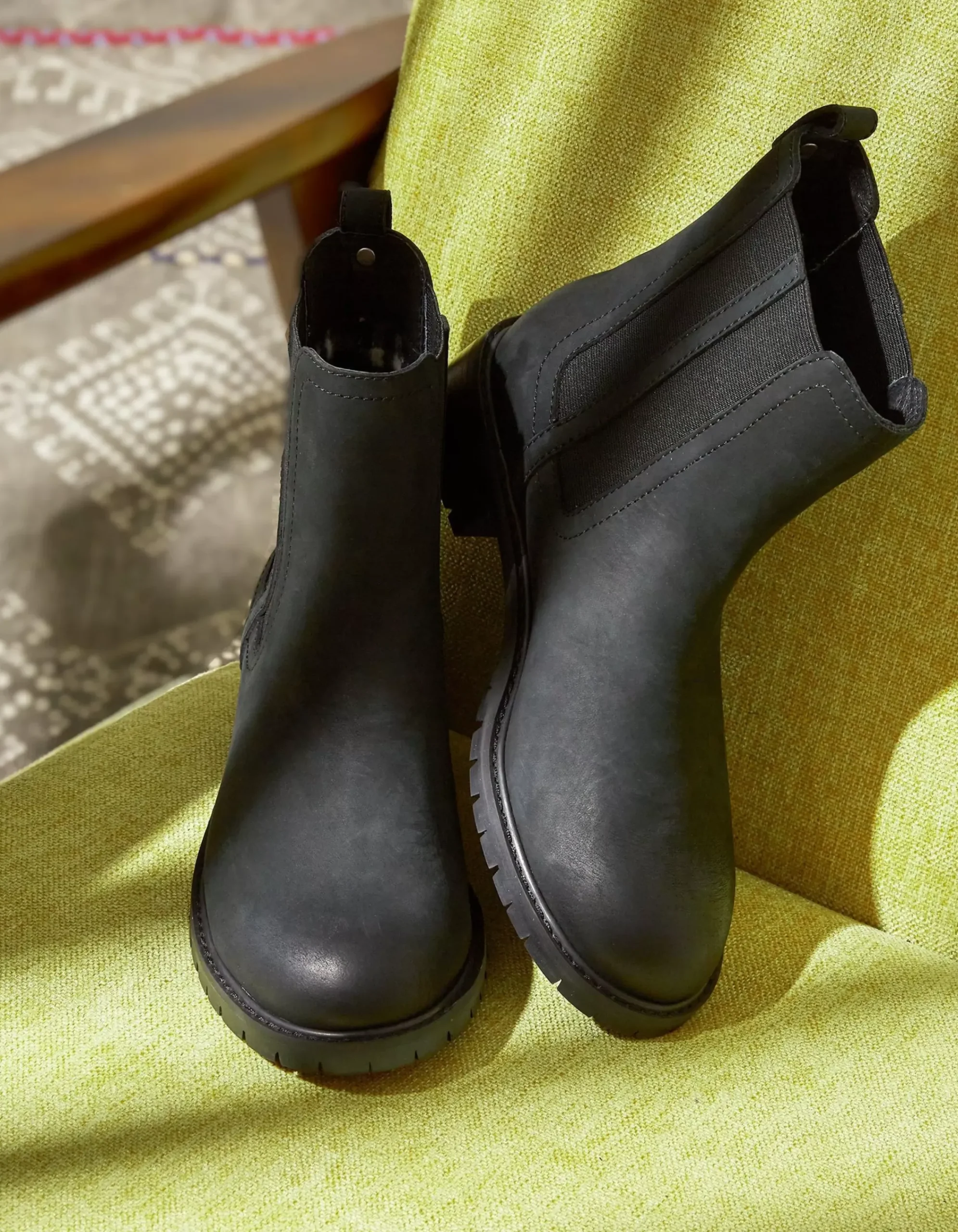 FatFace Verity High Ankle Chelsea Boot Black Discount