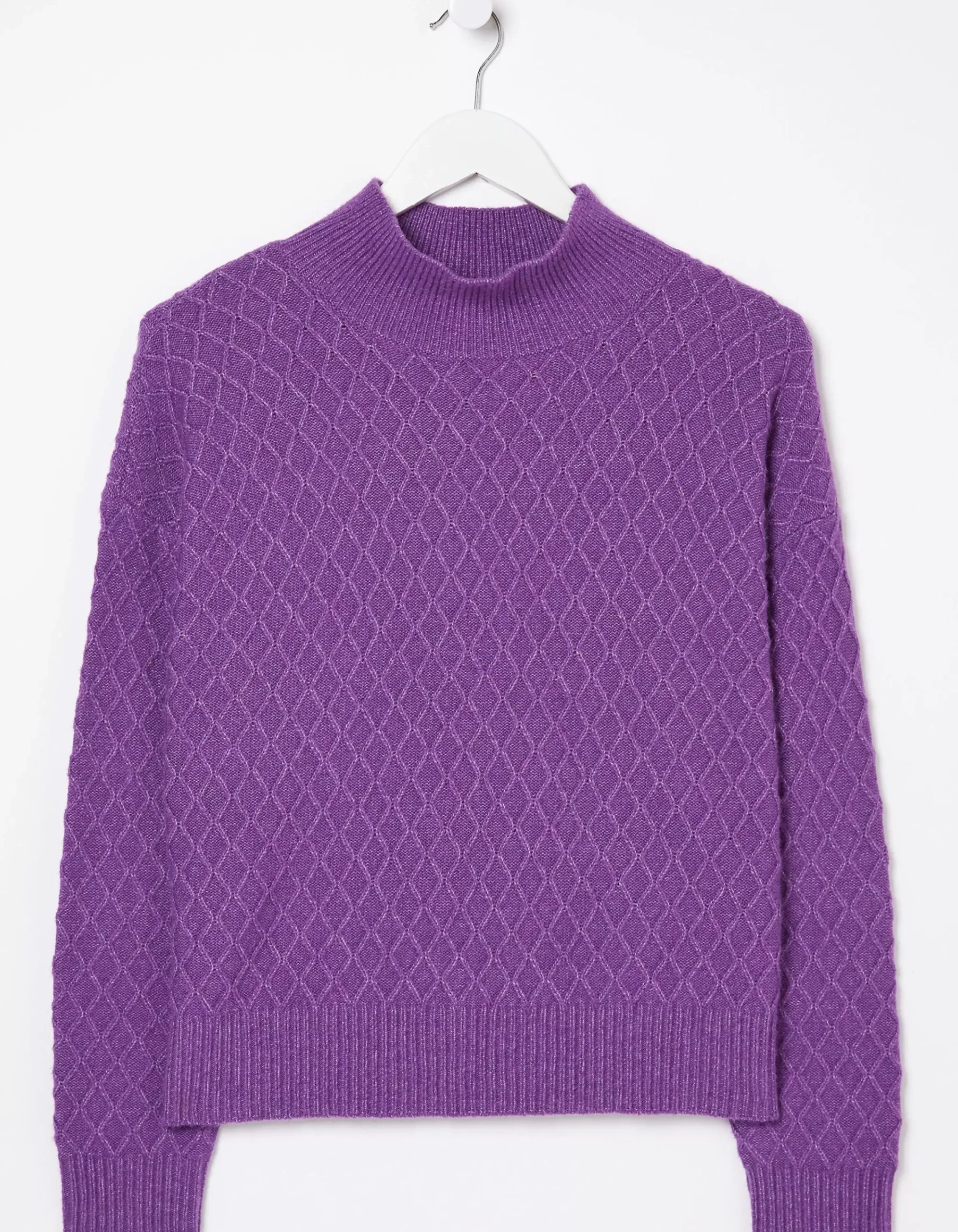 FatFace Vicki Jumper Purple Hot