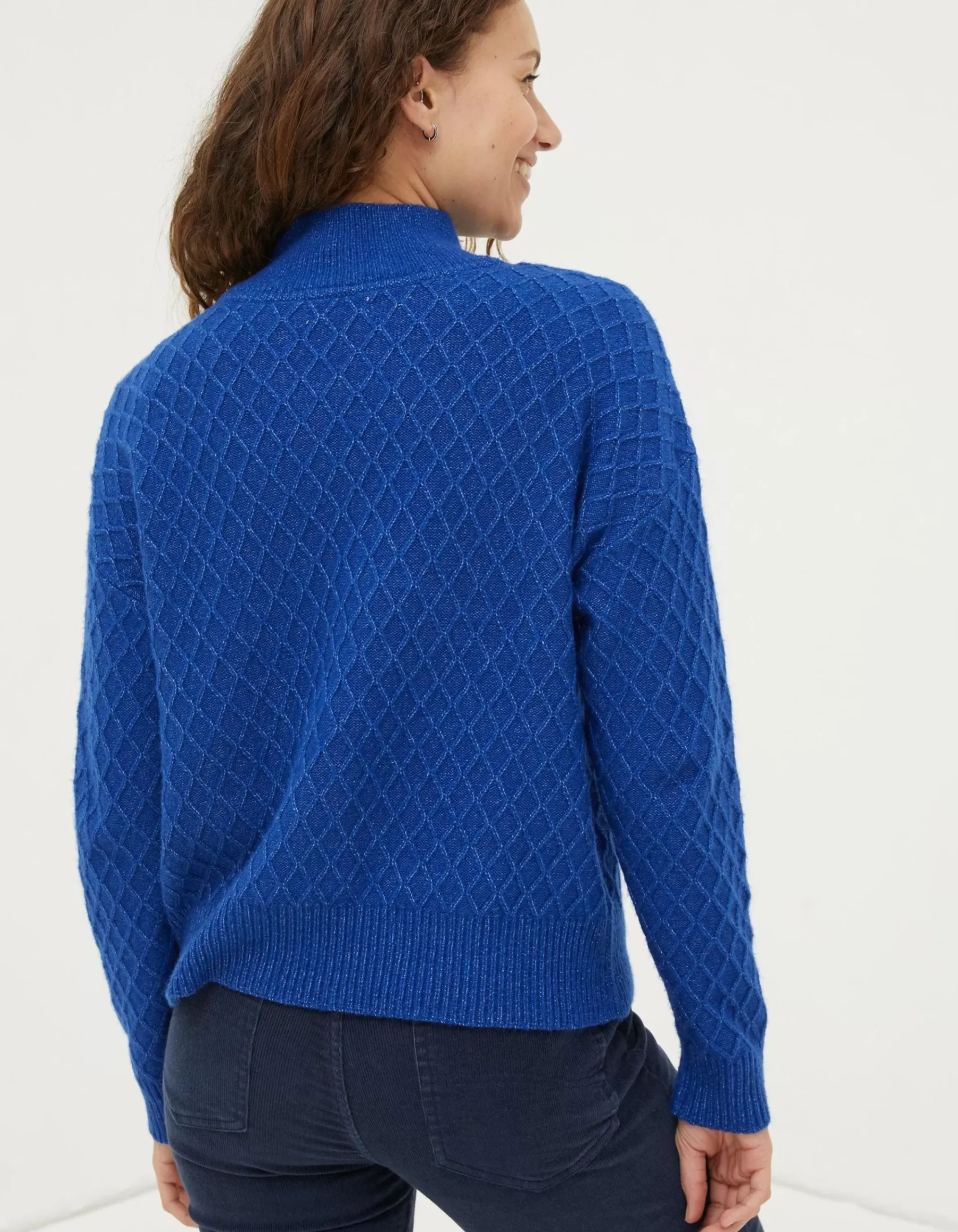 FatFace Vicki Jumper Cobalt Blue Hot