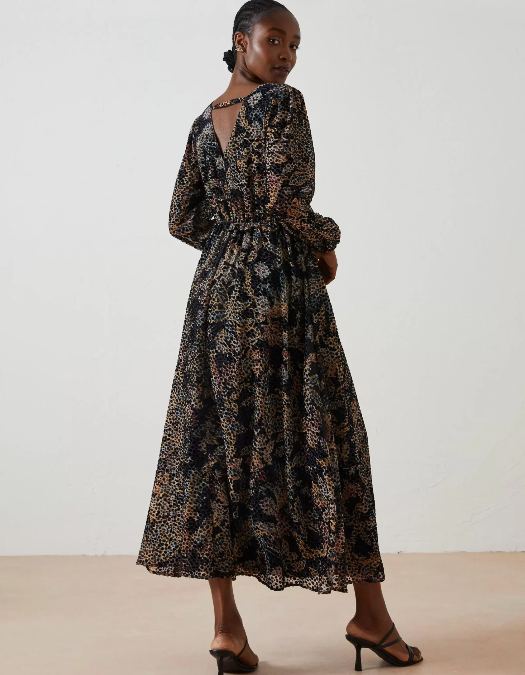 FatFace Victoria Floral Midi Dress Multi Clearance