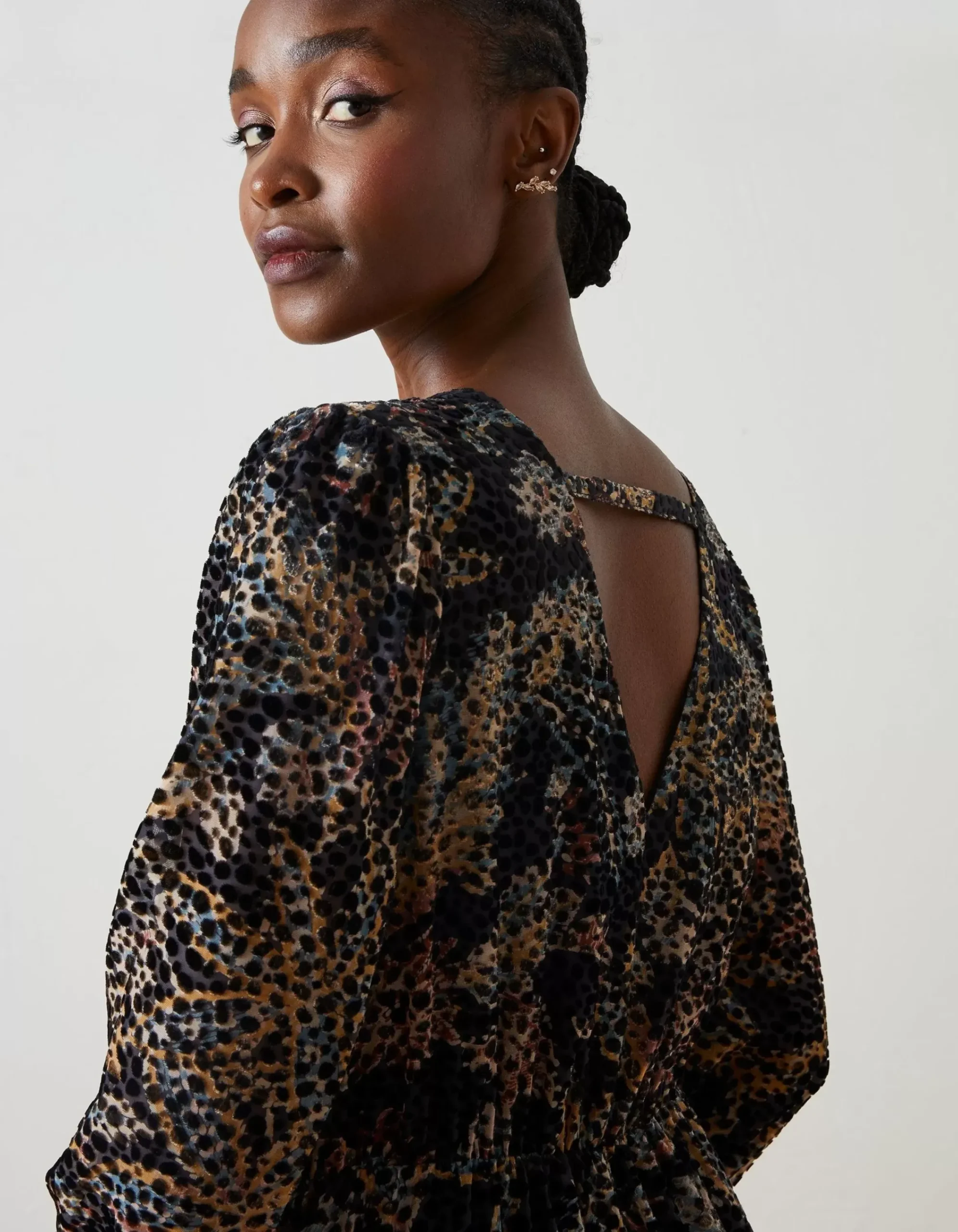 FatFace Victoria Floral Midi Dress Multi Clearance