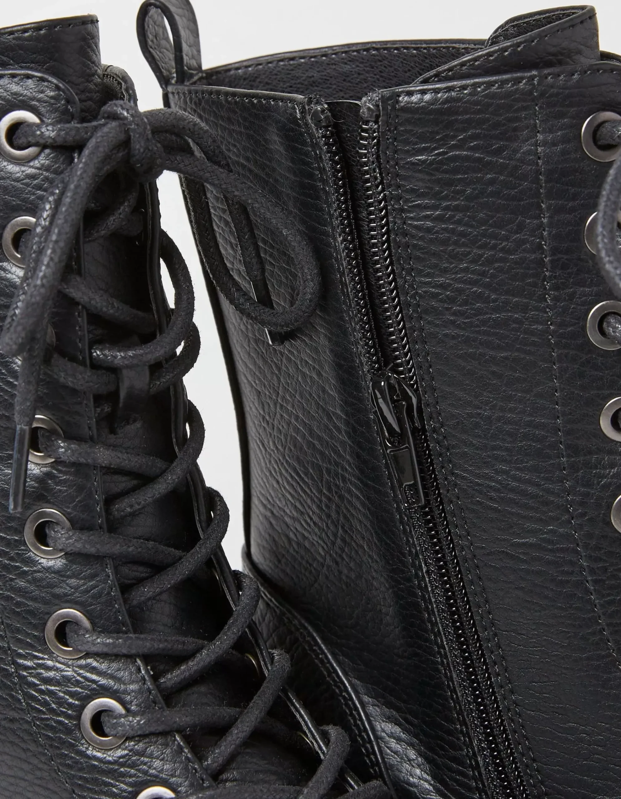 FatFace Violet Mid Chunky Lace Up Boot Black Sale
