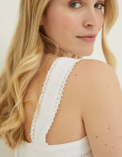 FatFace Viv Embroidered Cami White Online