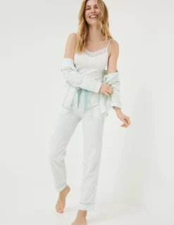 FatFace V-Neck Lace Vest White Clearance