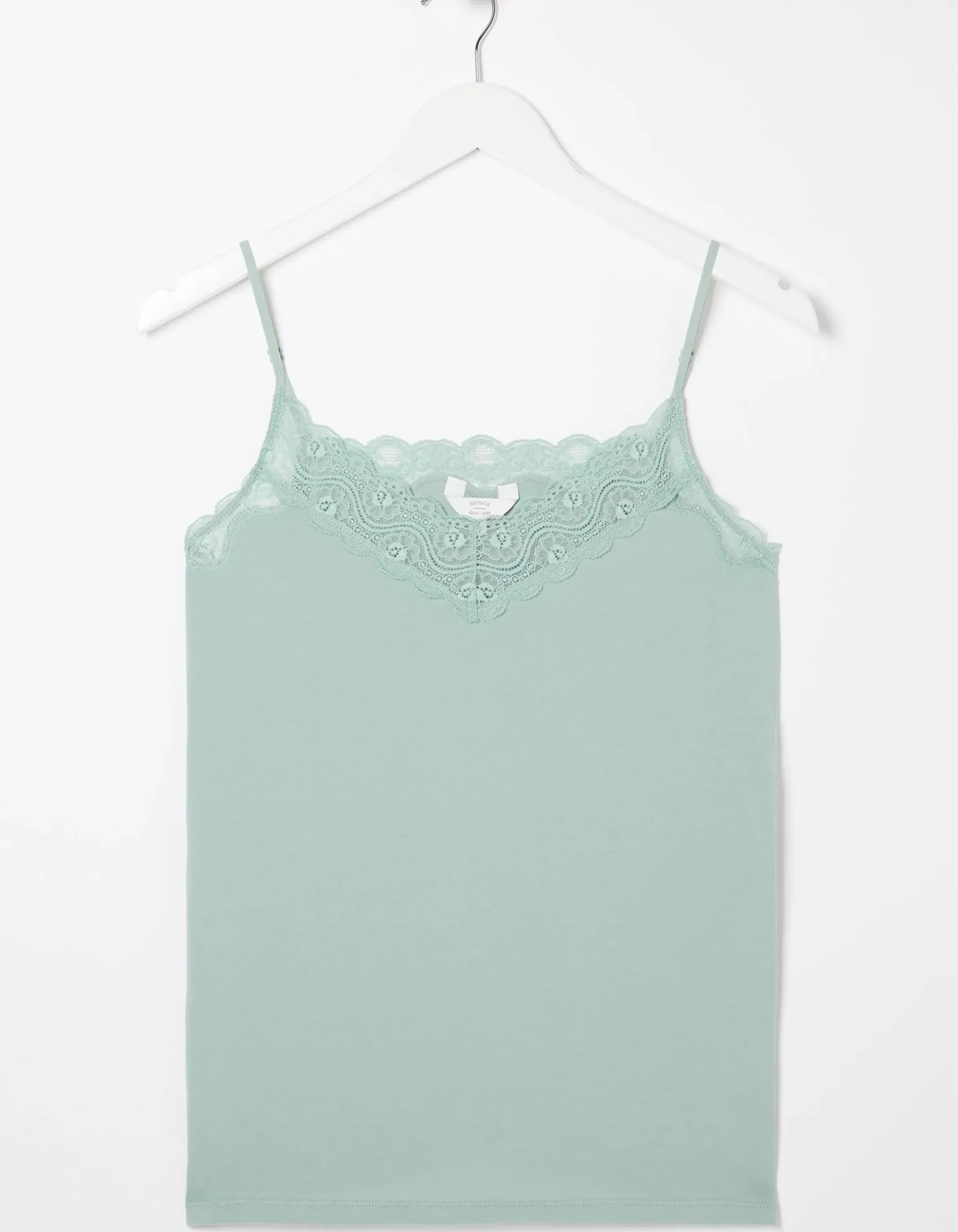 FatFace V-Neck Lace Vest Green Haze Hot