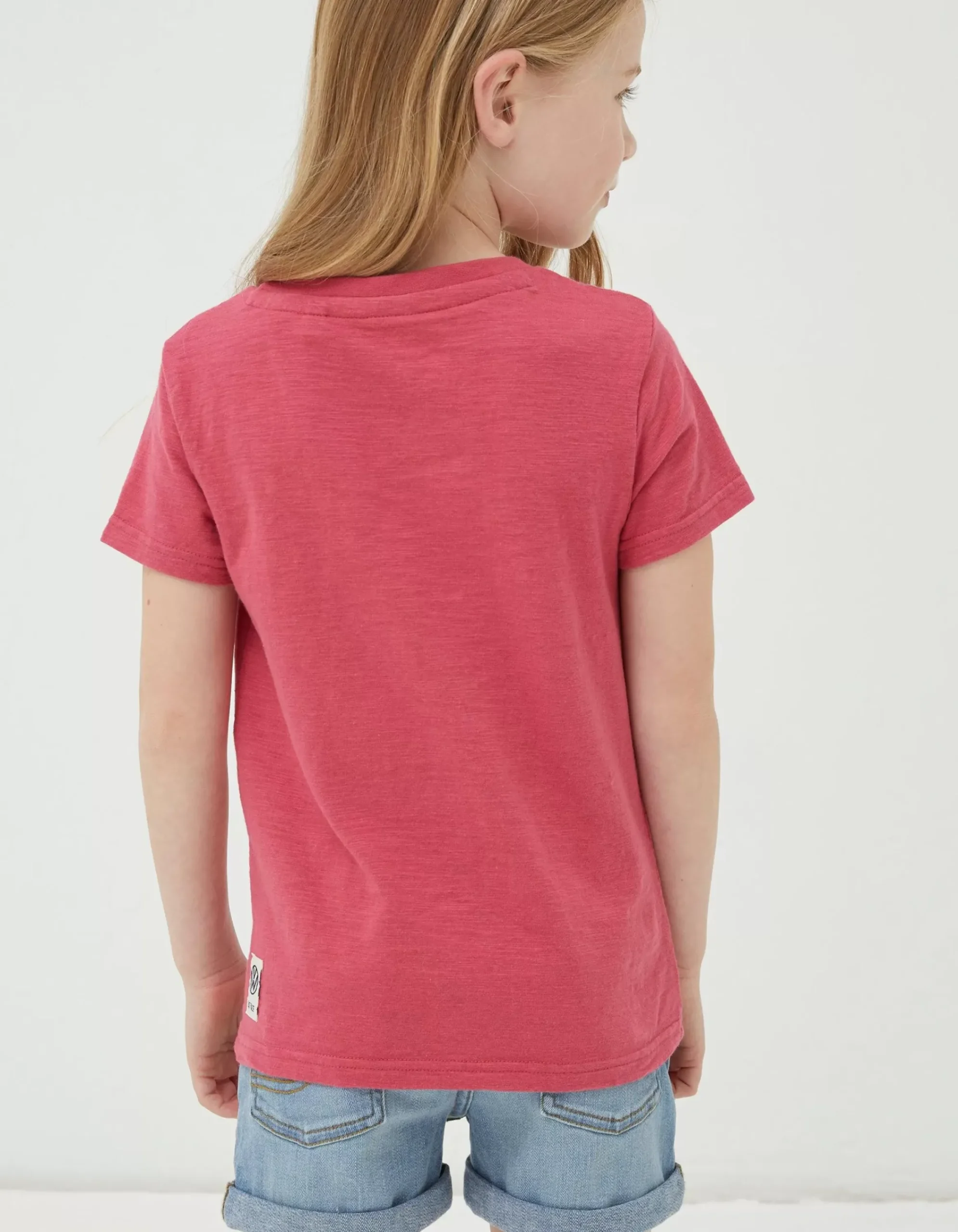FatFace Vw Graphic Jersey T Shirt Raspberry Red Sale