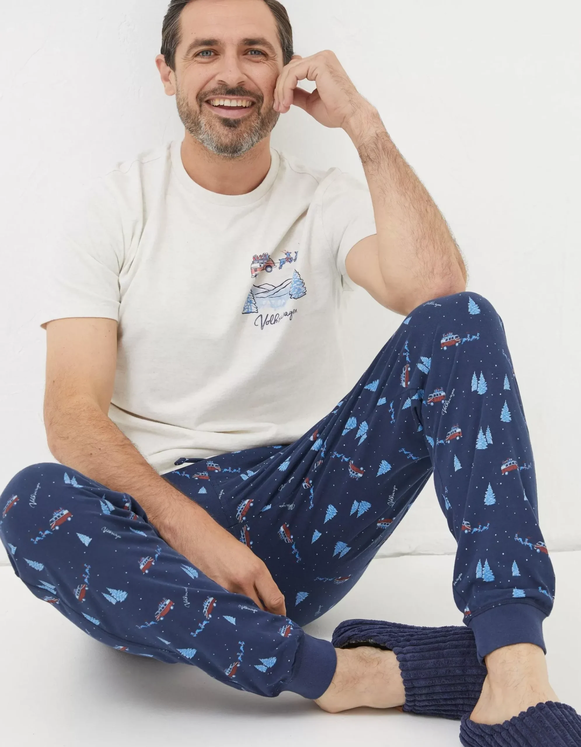 FatFace Vw Jogger Pyjama Set Navy Online