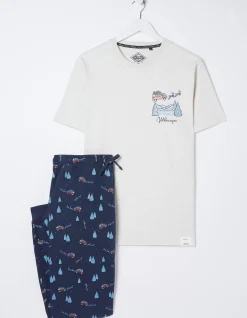 FatFace Vw Jogger Pyjama Set Navy Online
