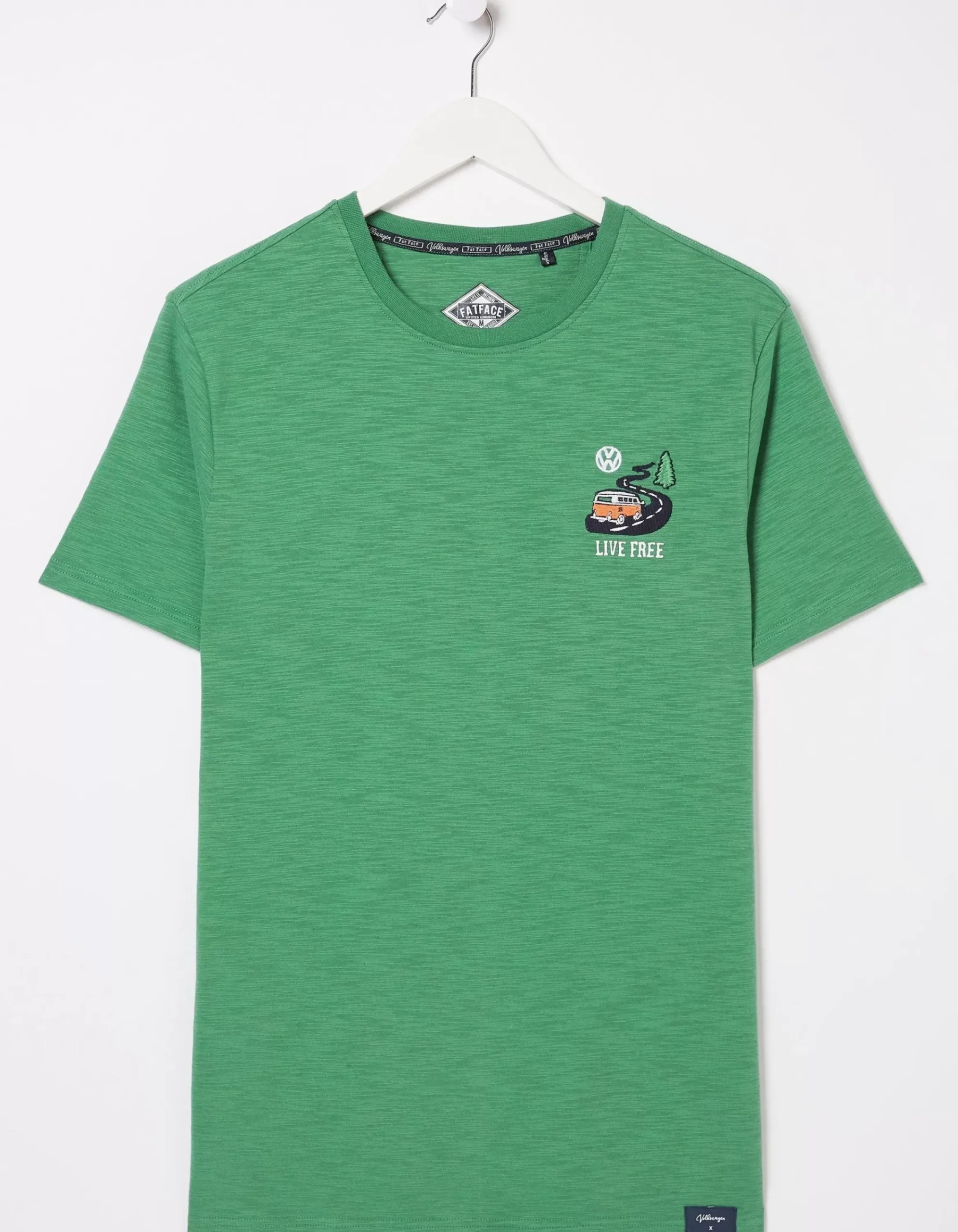 FatFace Vw Live Free T-Shirt Green