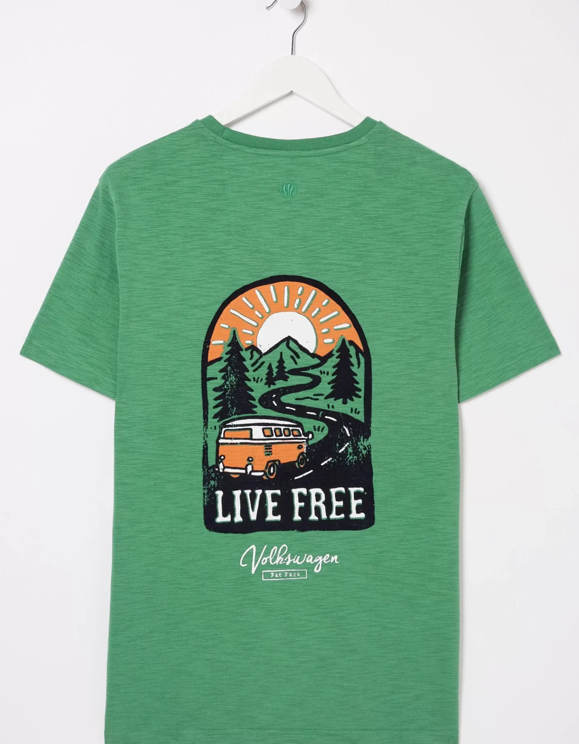 FatFace Vw Live Free T-Shirt Green