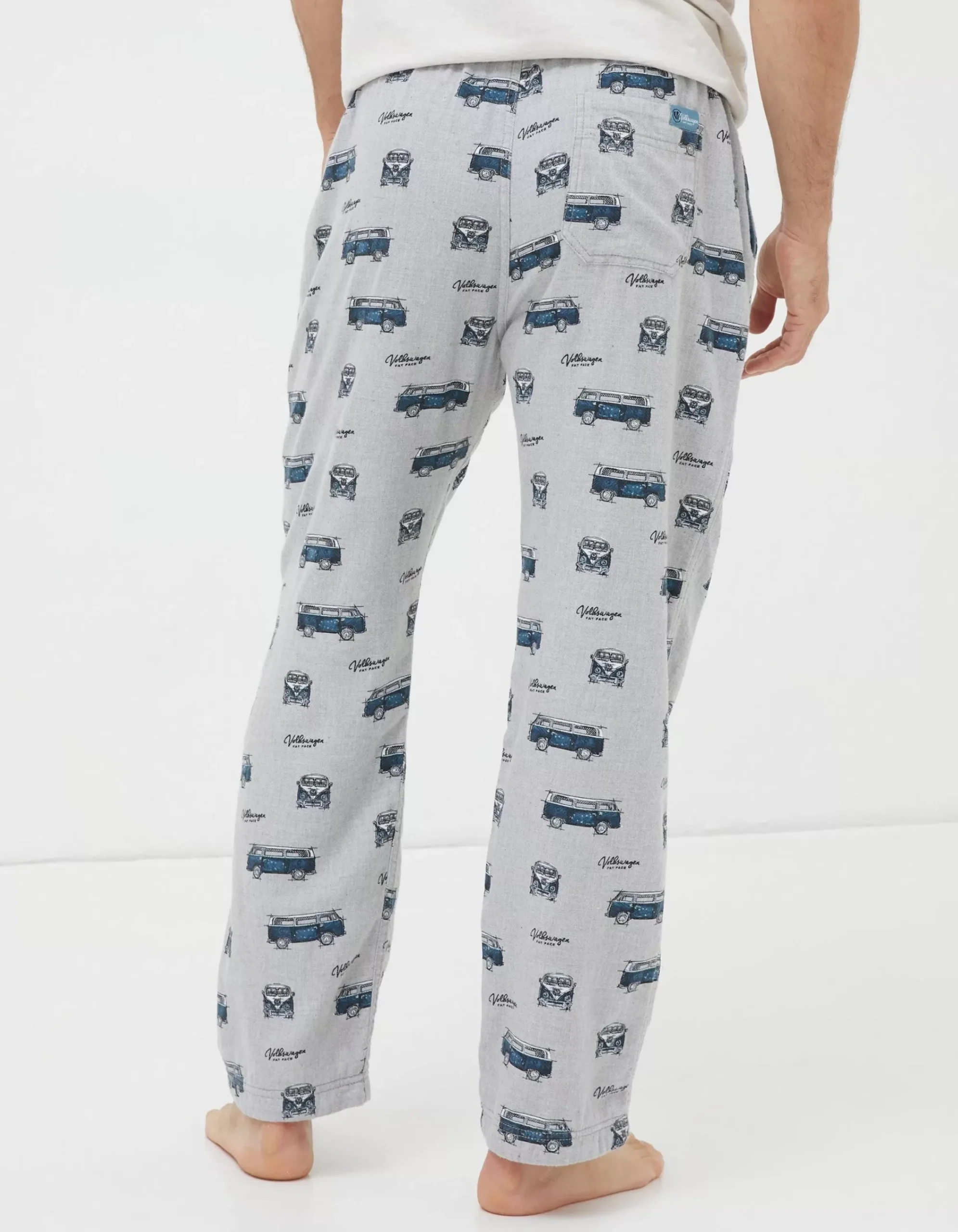 FatFace Vw Printed Pyjama Bottoms Grey Marl