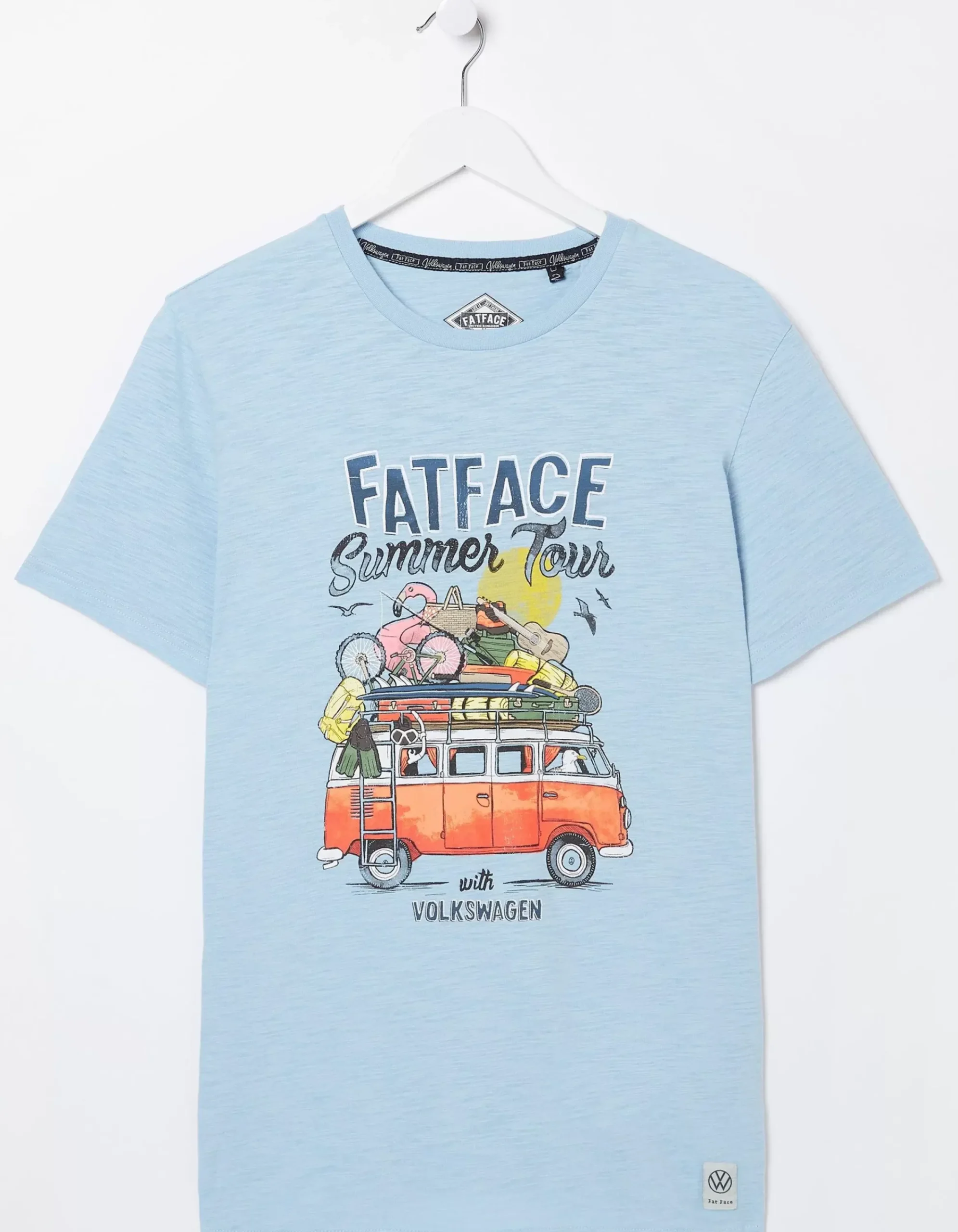FatFace Vw Summer Tour T-Shirt Light Blue Best